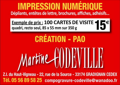 L'imprimeur du journal de l'APBA
